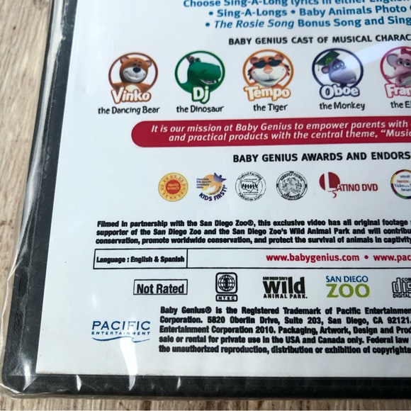 “Baby Genius: Baby Animals Favorite Sing-A-Longs” New DVD - 2007 - San Diego Zoo - Picture 12 of 15